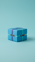 Feather Blue Handcrafted Gift Box