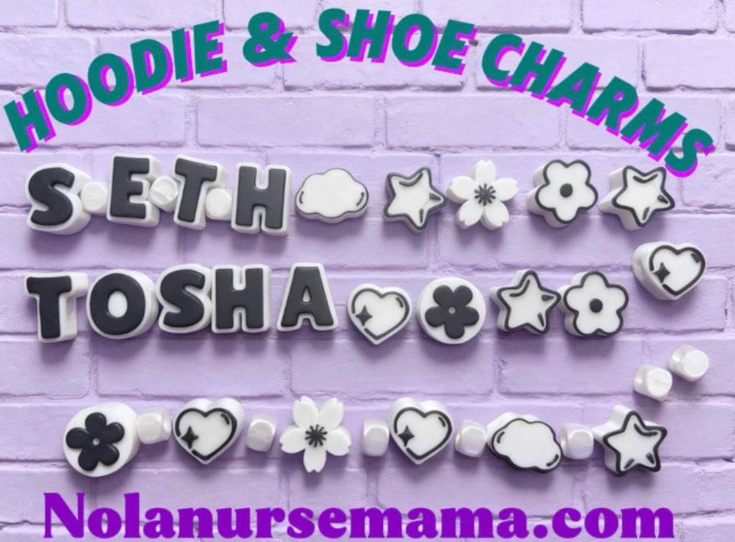 ✨ PERSONALIZED HOODIE & SHOE LACE CHARMS ✨