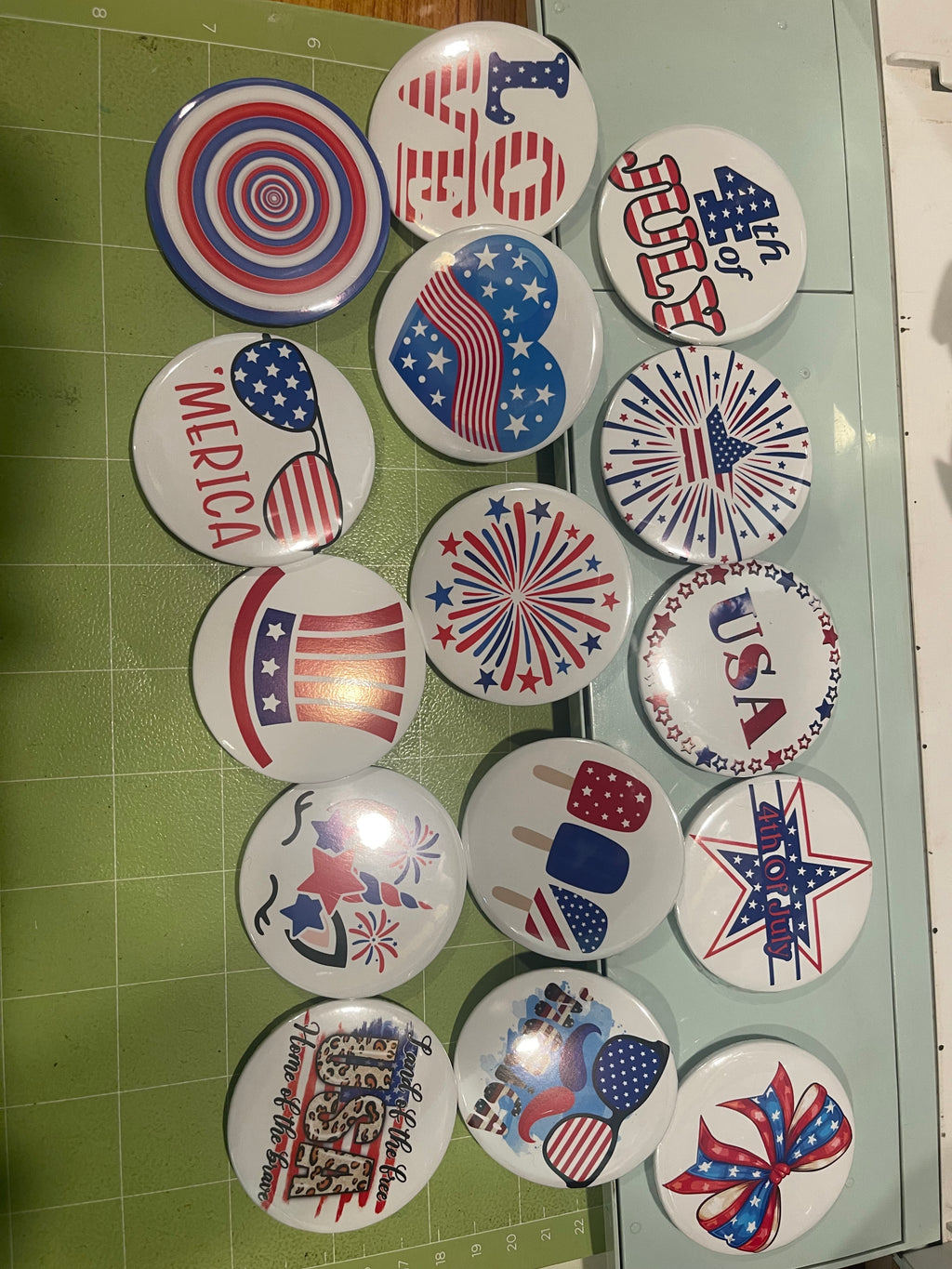 Custom personalized button/pin, mirror, magnet or keychain.